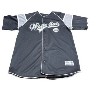Chicago White Sox Jersey Mens XL True Fan Tag MLB Baseball Embroidered Black Y2K